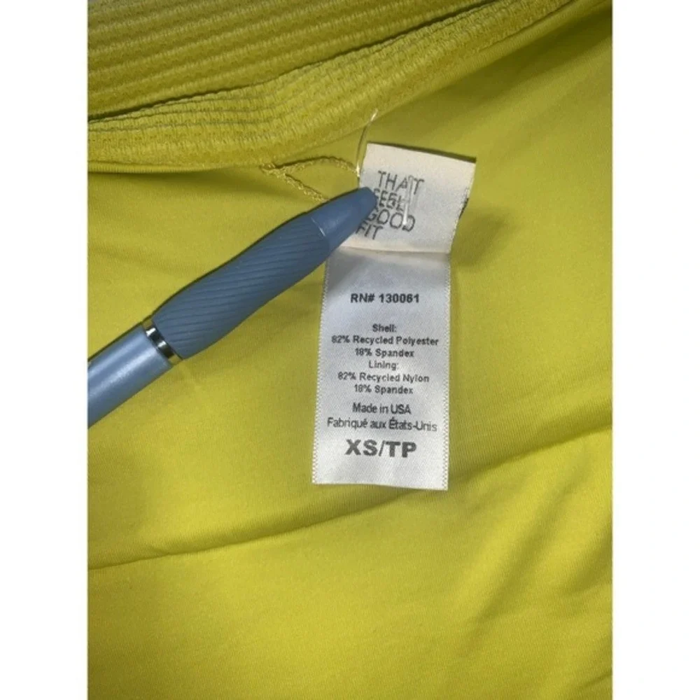 L SPACE Ribbed High Waist Bikini Bottoms Lime Green XS TP